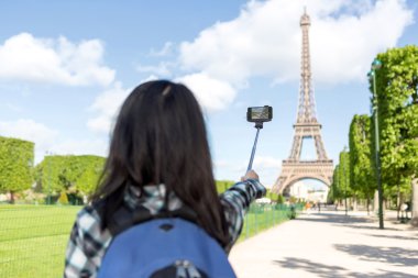 paris alarak selfie genç çekici Asya turizm