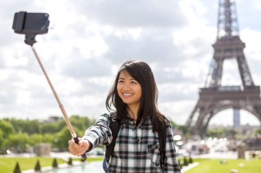 paris alarak selfie genç çekici Asya turizm