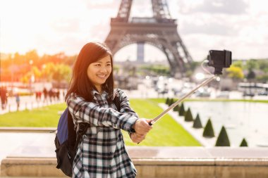 paris alarak selfie genç çekici Asya turizm