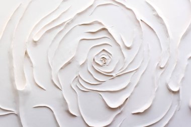 Alçı arka plan çiçek deseni izole edildi