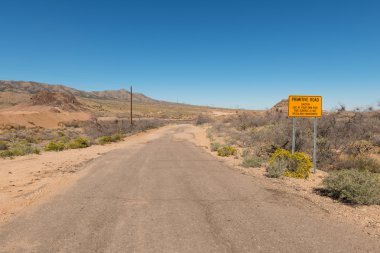 Rough desert road clipart