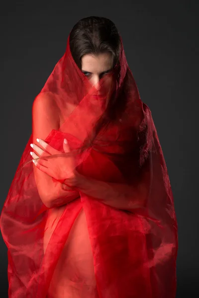 Tulle merah — Stok Foto