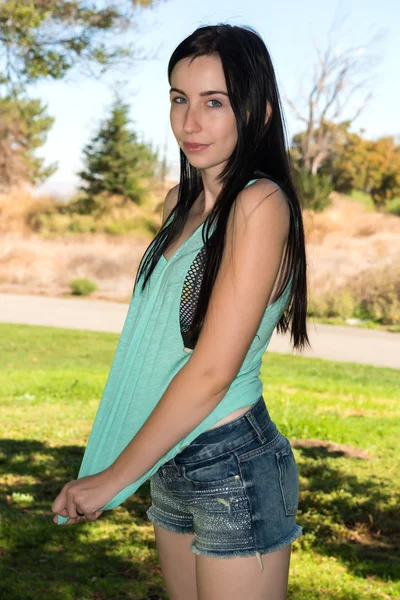 Teal tee — Stock Photo, Image