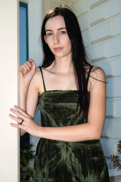 Green dress — Stock Photo, Image