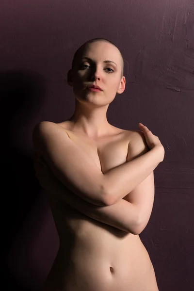 Bald woman — Stock Photo, Image