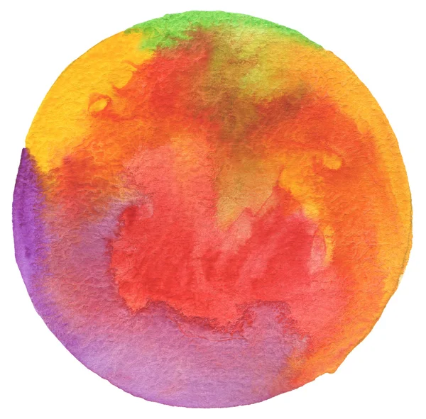 Circle watercolor painted background. — Stock Photo, Image