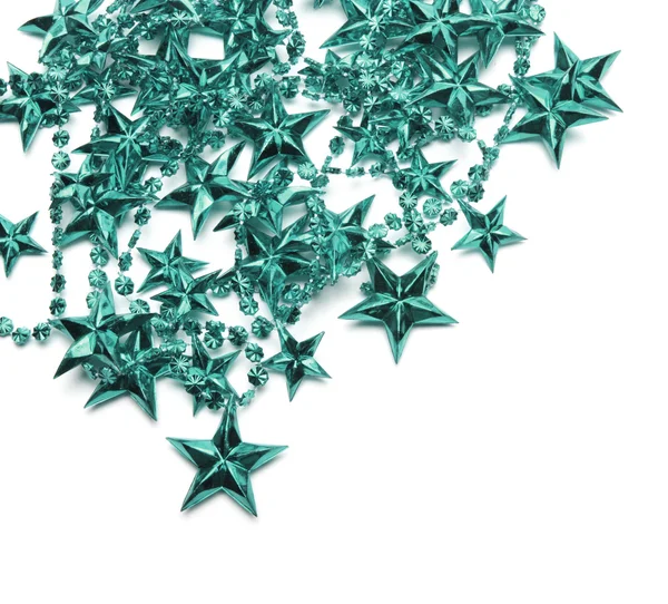 绿松石的星星背景 — 图库照片