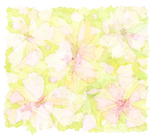 Acrylic and watercolor flower painted background. — Stock Photo, Image