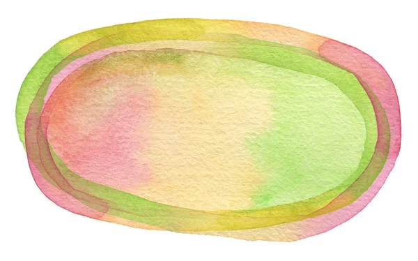 Ellipse watercolor painted background. Paper texture. — Stock Photo, Image