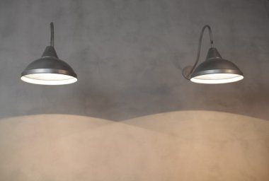 lamba ışık ve gölge duvar 