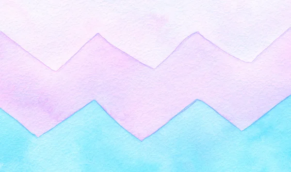 Astratto acquerello zigzag dipinto sfondo. Carta per texture  . — Foto Stock