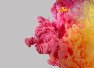 Sudaki akrilik renkler. Soyut arkaplan.