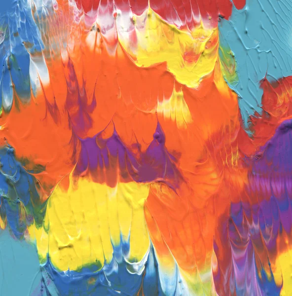 抽象的なアクリル、水彩ブラシ ストロークの塗られた背景 — ストック写真