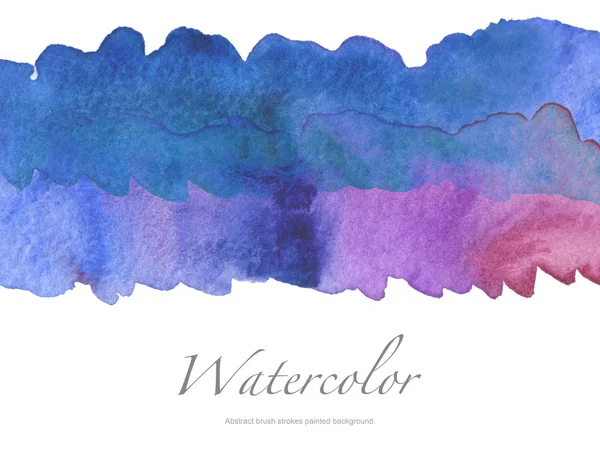 Abstract watercolor brush strokes painted background. — Stock Photo, Image