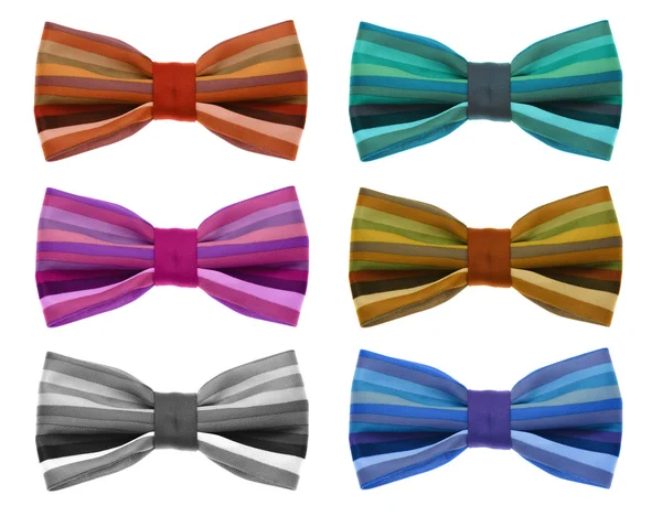 Corbata de lazo con tira de arco iris de color . —  Fotos de Stock
