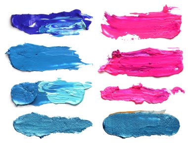 Soyut akrilik fırça darbeleri.