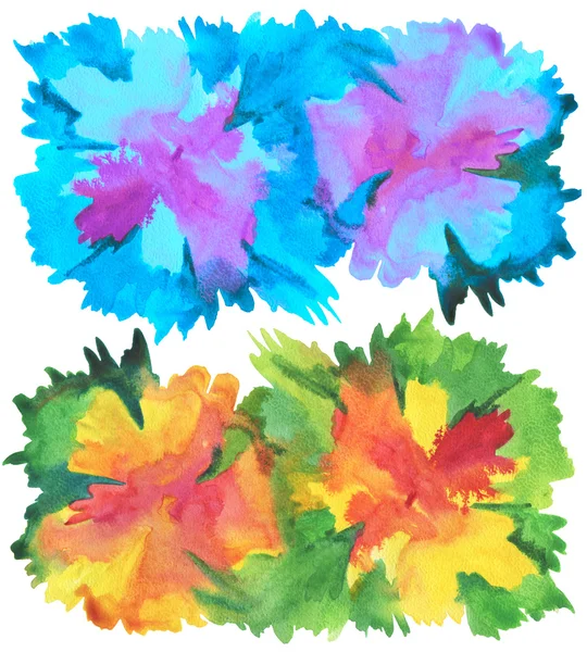 Watercolor flower painted background. — Stock Photo, Image