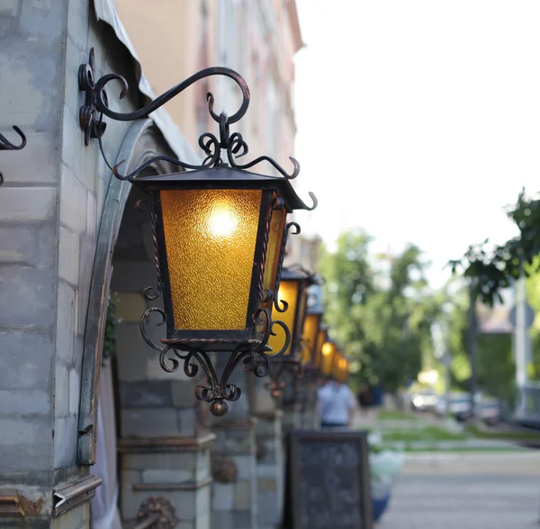 Decorative street lamps — Stock Photo, Image