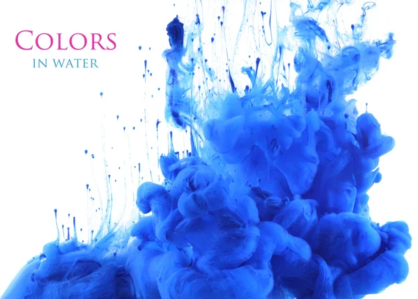 Acrylic colors in water. Abstract background. — Stock Photo, Image