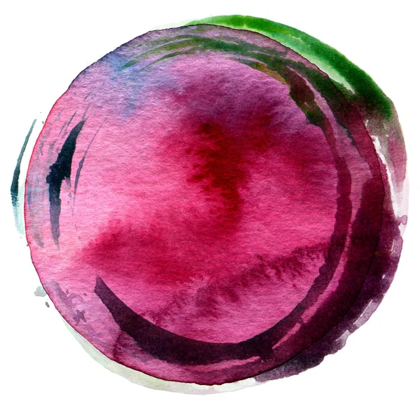 Abstract circle acrylic and watercolor painted background. — Stock Photo, Image