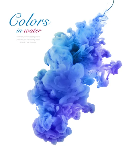 Acrylic colors in water. Abstract background. — Stock Photo, Image