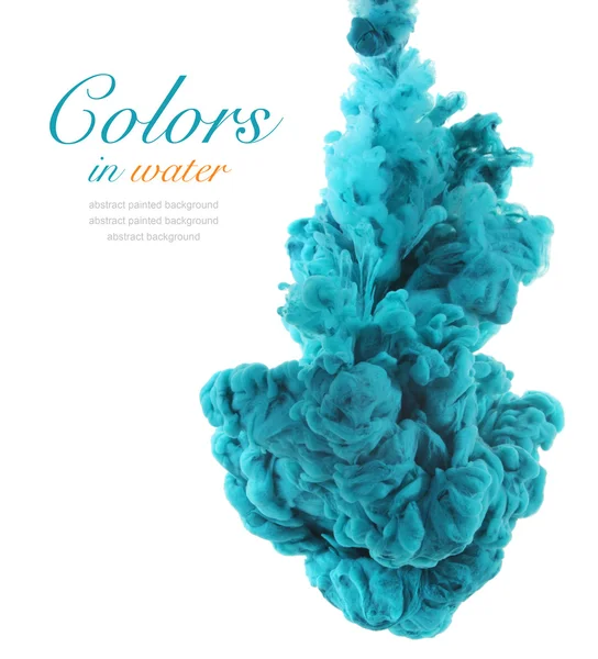 Akrilik renkler ve mürekkep su. arka plan.