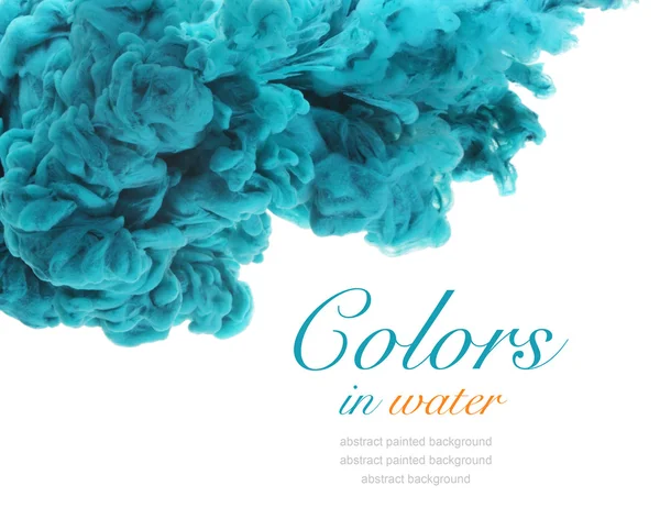 Akrylové barvy a inkoust ve vodě. abstraktní pozadí. — Stock fotografie