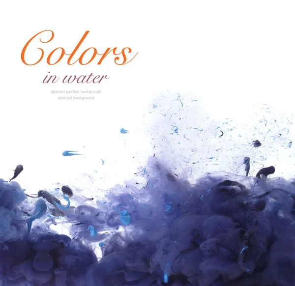 Colores acrílicos y tinta en agua . — Foto de Stock