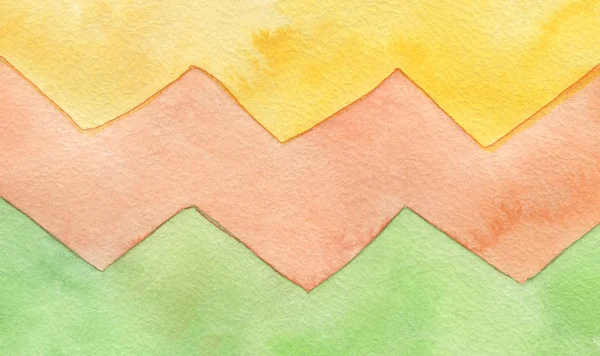 Abstract watercolor zigzag painted background. Texture paper . — Stock Photo, Image