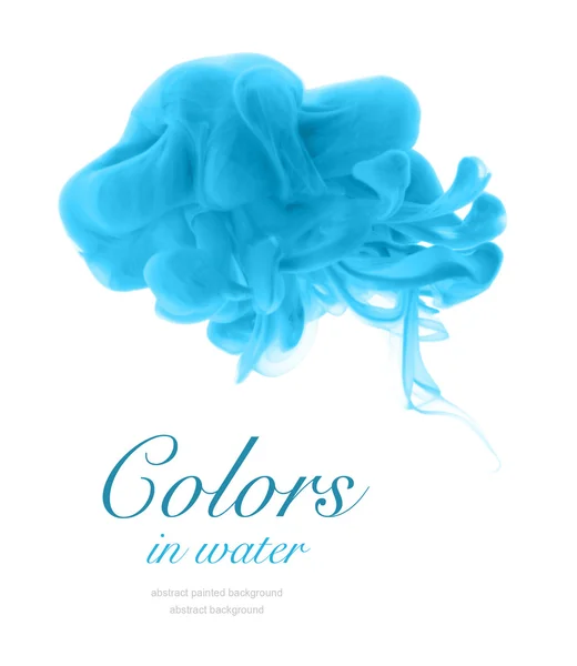 Acrylic colors in water. Abstract background. — Stock Photo, Image