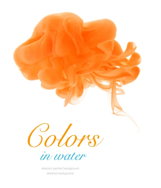 Colori acrilici in acqua. Sfondo astratto. — Foto Stock