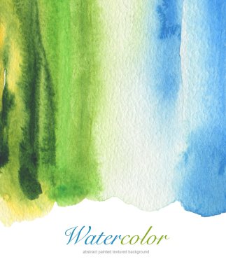 Soyut akrilik ve sulu boya boyalı çerçeve. Doku kağıt bac