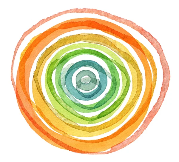 Abstract acrylic and watercolor circle painted background. Textu — Stock Photo, Image