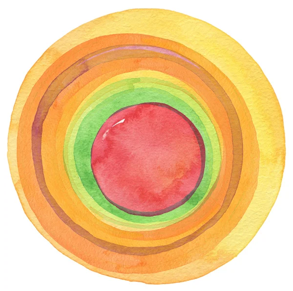 Abstrait acrylique et aquarelle cercle peint fond. Textu — Photo