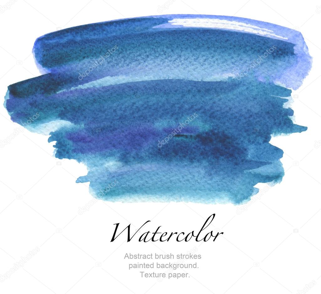 Abstract watercolor brush strokes painted background. Texture pa
