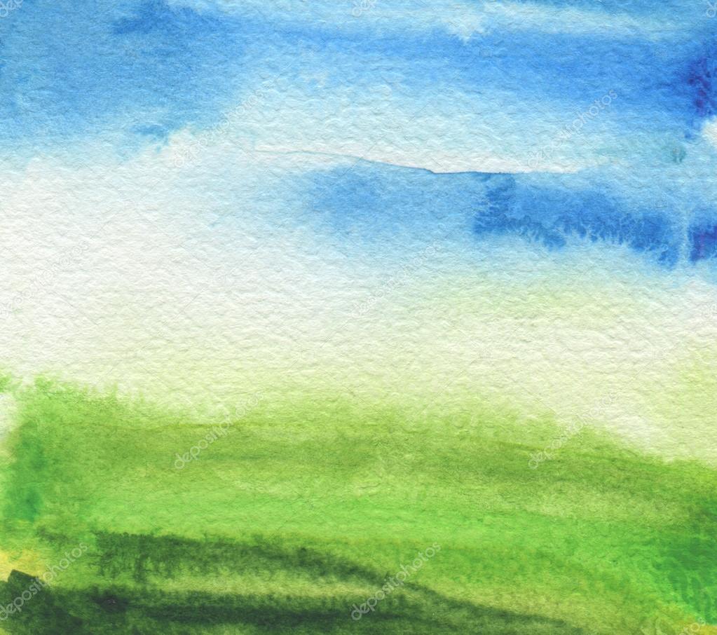 Abstract acrylic and watercolor painted background. Texture pape Stock