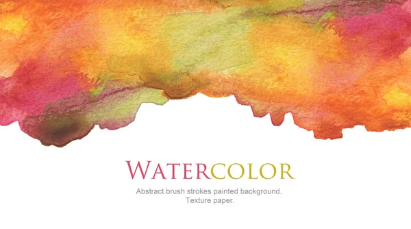 Abstract watercolor brush strokes painted background. Texture pa — Stock Photo, Image