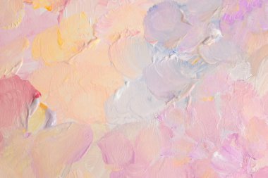 Sanat yağı, akrilik leke bezi boya duvarı. Soyut doku neonu, pastel renk lekesi fırça darbesi dokusu arka plan.