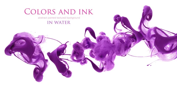 Acrylic colors in water. Abstract background. — Stock Photo, Image