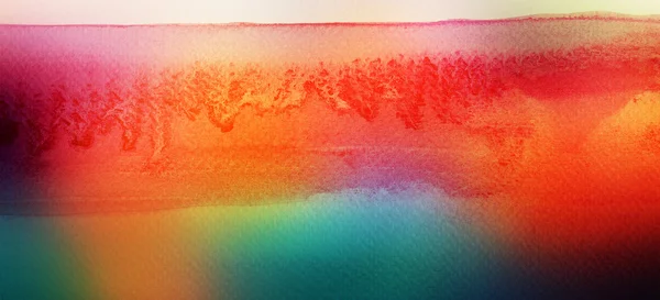 Абстрактні акрилові та акварельні мазки пофарбований фон — стокове фото