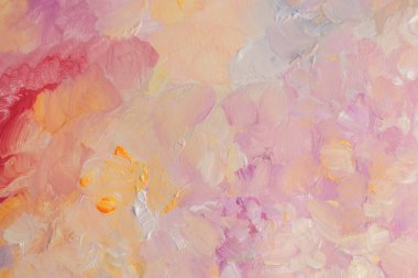 Sanat yağı, akrilik leke bezi boya duvarı. Soyut rahatlama dokusu neon, pastel renk lekesi fırça darbesi dokusu arka plan.