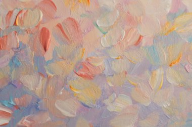 Sanat yağı, akrilik leke bezi boya duvarı. Soyut rahatlama dokusu neon, pastel renk lekesi fırça darbesi dokusu arka plan.