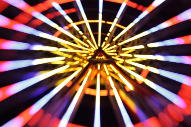 Soyut şehir ışıkları yanıp sönen arka plan bulanıklık. Yumuşak odak.