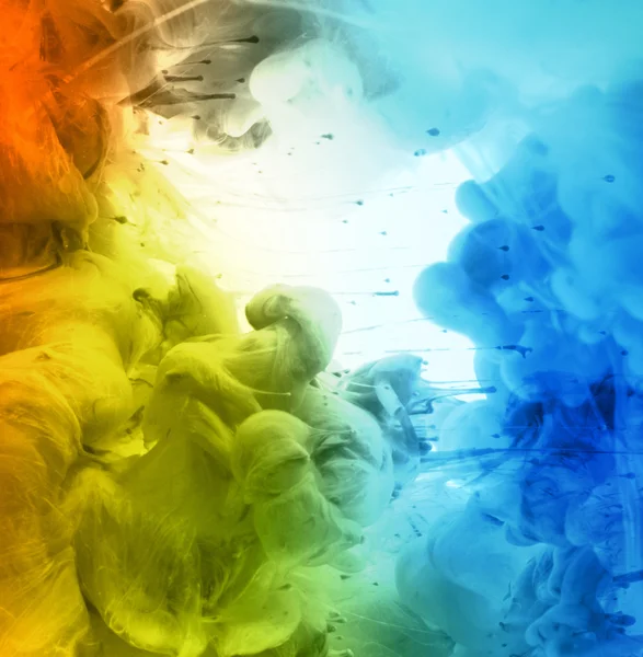 Acrylic colors in water. Abstract background. — Stock Photo, Image