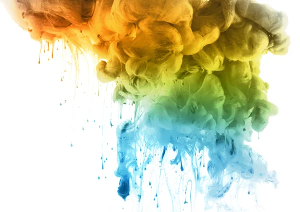 Acrylic colors in water. Abstract background. — Stock Photo, Image