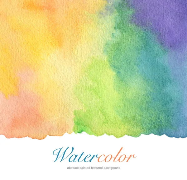 Abstract acrylic and watercolor brush strokes painted background — Stock Photo, Image