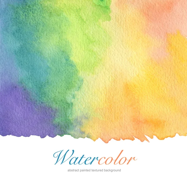 Abstract acrylic and watercolor brush strokes painted background — Stock Photo, Image