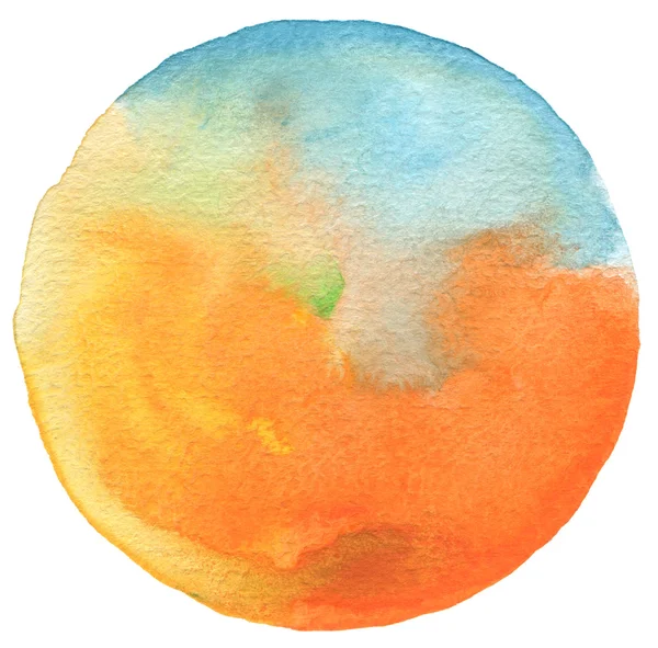 Circle watercolor painted background. — Stock Photo, Image