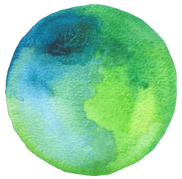 Circle watercolor painted background. — Stock Photo, Image