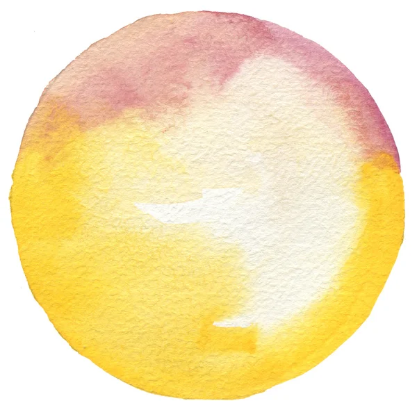 Circle watercolor painted background. — Stock Photo, Image